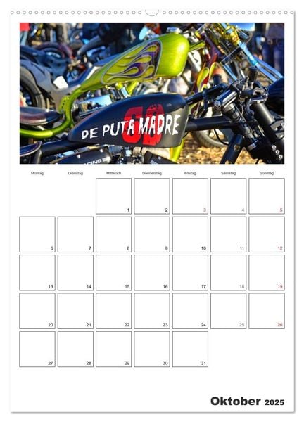 Produktbild: Best of Harley-Davidson Custom-Style 2025 (hochwertiger Premium Wandkalender 2025 DIN A2 hoch), Kunstdruck in Hochglanz