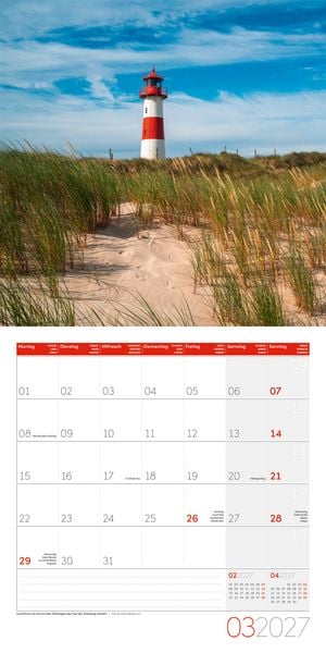 Produktbild: Deutschland Kalender 2027 - 30x30 - Art12