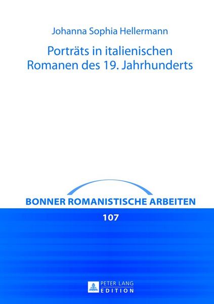 Produktbild: Portr&auml;ts in italienischen Romanen des 19. Jahrhunderts