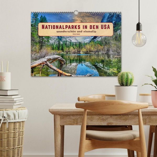 Produktbild: Nationalparks in den USA - wundersch&ouml;n und einmalig (Wandkalender 2026 DIN A3 quer), CALVENDO Monatskalender