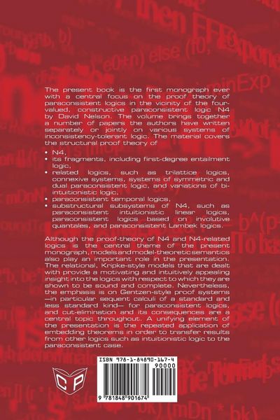 Produktbild: Proof Theory of N4-Paraconsistent Logics