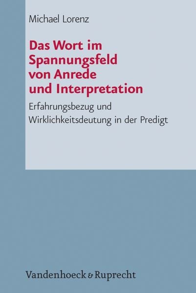 Produktbild: Das Wort im Spannungsfeld von Anrede und Interpretation