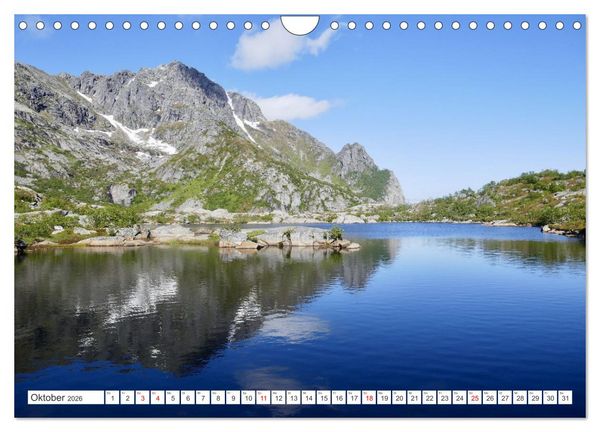 Produktbild: Norwegen - Unterwegs auf den Lofoten (Wandkalender 2026 DIN A4 quer), CALVENDO Monatskalender