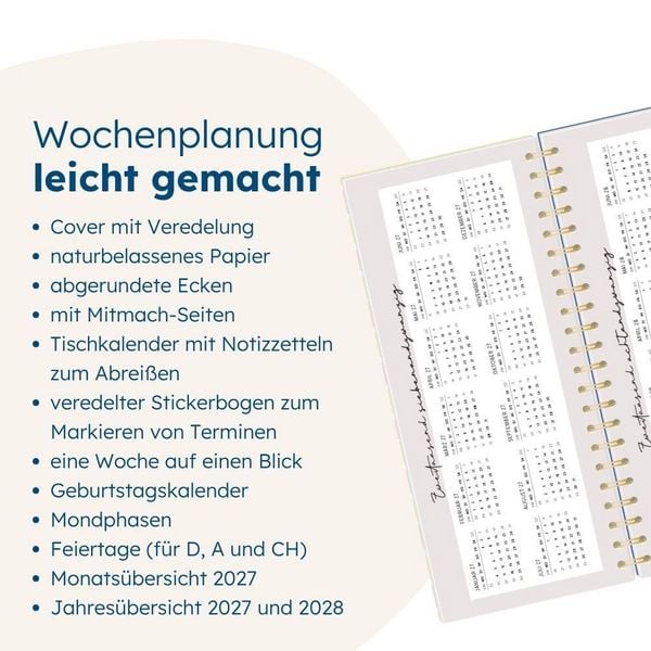Produktbild: Wochenplaner 2027 Mein Jahr 2027 (mit Kalendarium)