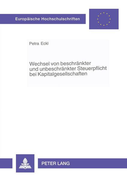 Produktbild: Wechsel von beschr&auml;nkter und unbeschr&auml;nkter Steuerpflicht bei Kapitalgesellschaften