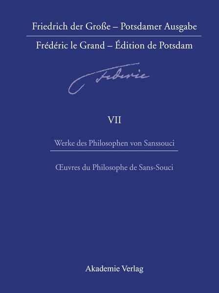 Produktbild: Werke des Philosophen von Sanssouci / Oeuvres du Philosophe de Sans-Souci