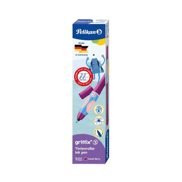 Produktbild: Pelikan Tintenschreiber griffix&reg; f&uuml;r Rechtsh&auml;nder, Sweet Berry