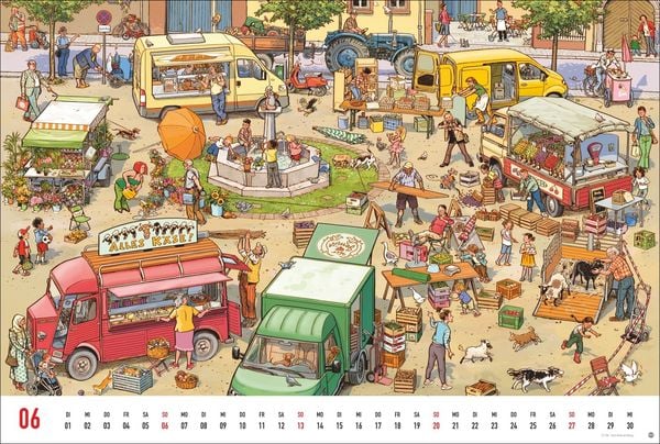 Produktbild: G&ouml;bel & Knorr Wimmelbilder Edition Kalender 2027