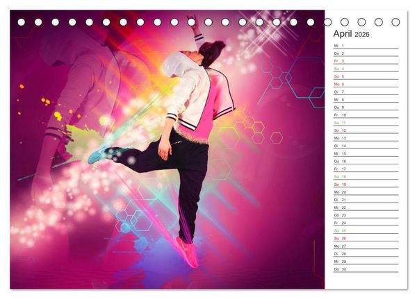 Produktbild: HipHopDance (Tischkalender 2026 DIN A5 quer), CALVENDO Monatskalender