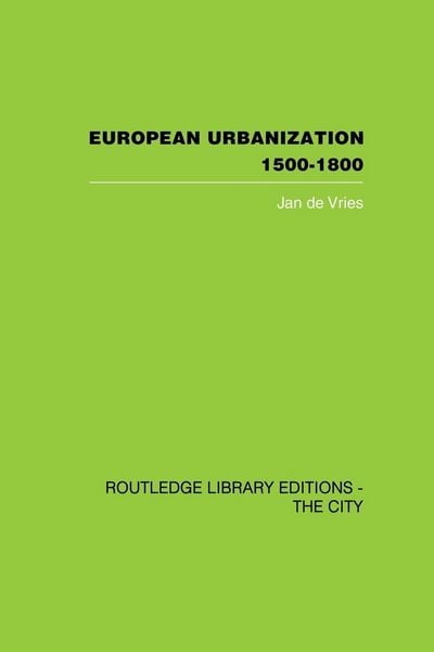 Produktbild: European Urbanization, 1500-1800
