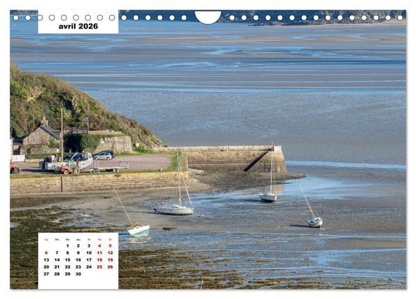 Produktbild: La Bretagne. La c&ocirc;te d'Emeraude et la c&ocirc;te de Penthi&egrave;vre (Calendrier mural 2026 DIN A4 vertical), CALVENDO calendrier mensuel