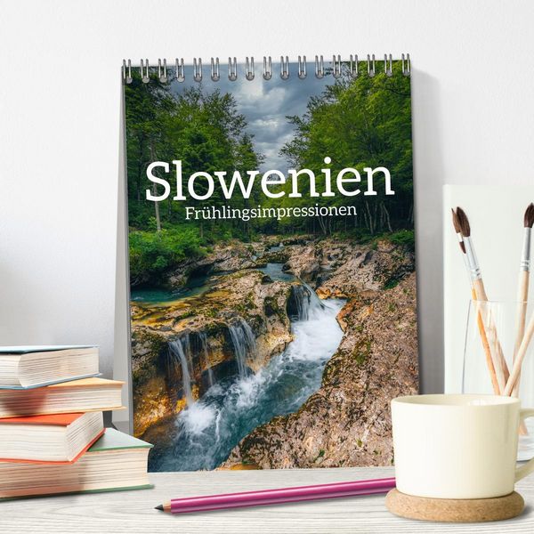 Produktbild: Slowenien - Fr&uuml;hlingsimpressionen (Tischkalender 2026 DIN A5 hoch), CALVENDO Monatskalender