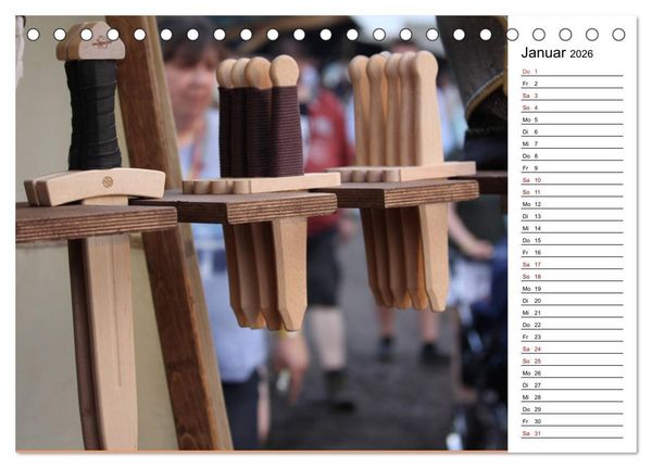 Produktbild: Mittelalter - Leben (Tischkalender 2026 DIN A5 quer), CALVENDO Monatskalender