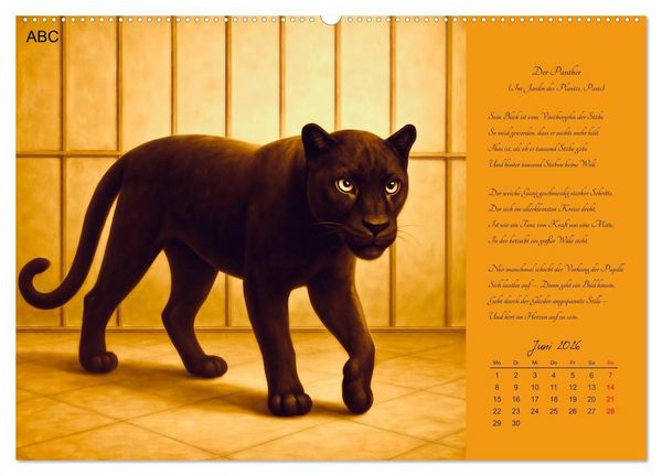 Produktbild: Gedichte. Die ber&uuml;hmtesten deutschsprachigen Verse (hochwertiger Premium Wandkalender 2026 DIN A2 quer), Kunstdruck in Hochglanz