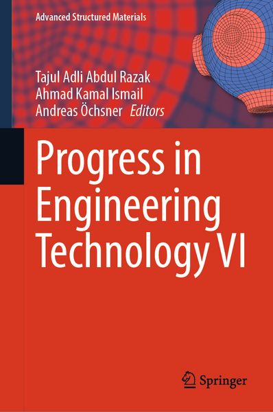 Produktbild: Progress in Engineering Technology VI