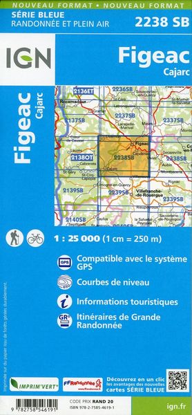 Produktbild: Figeac.Cajarc 1:25 000