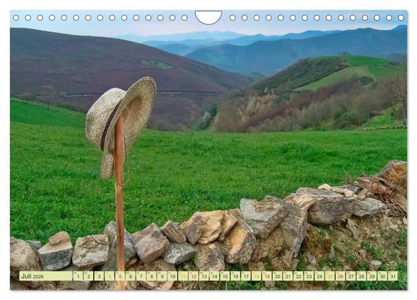 Produktbild: Jakobsweg - pilgern auf dem Camino de Santiago (Wandkalender 2026 DIN A4 quer), CALVENDO Monatskalender