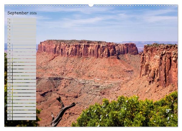 Produktbild: Die Canyons der USA (Wandkalender 2026 DIN A2 quer), CALVENDO Monatskalender