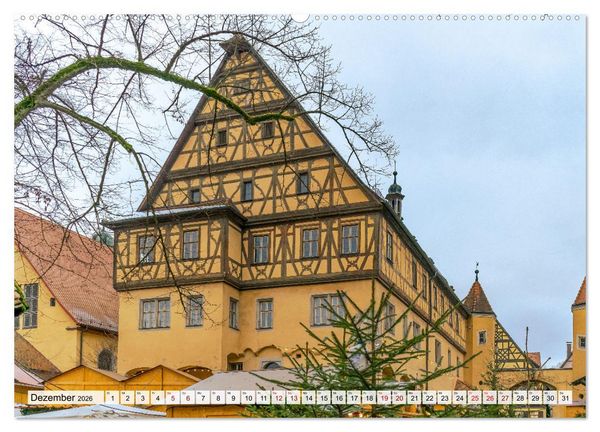Produktbild: Ein Spaziergang durch Dinkelsb&uuml;hl (Wandkalender 2026 DIN A2 quer), CALVENDO Monatskalender