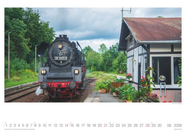 Produktbild: Eisenbahn-Nostalgie - Wandkalender im Format 42 x 29,7