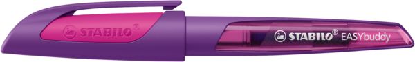Produktbild: STABILO Schulf&uuml;ller mit Anf&auml;nger-Feder A -   EASYbuddy in lila/magenta - Schreibfarbe blau (l&ouml;schbar) - Einzelstift - inklusive Patrone