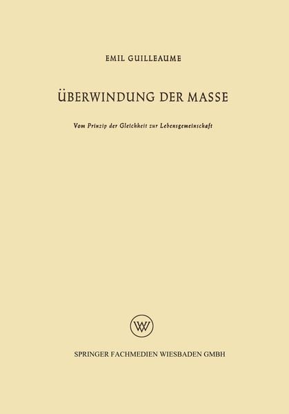 Produktbild: &Uuml;berwindung der Masse