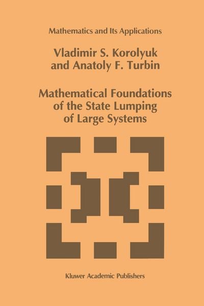 Produktbild: Mathematical Foundations of the State Lumping of Large Systems