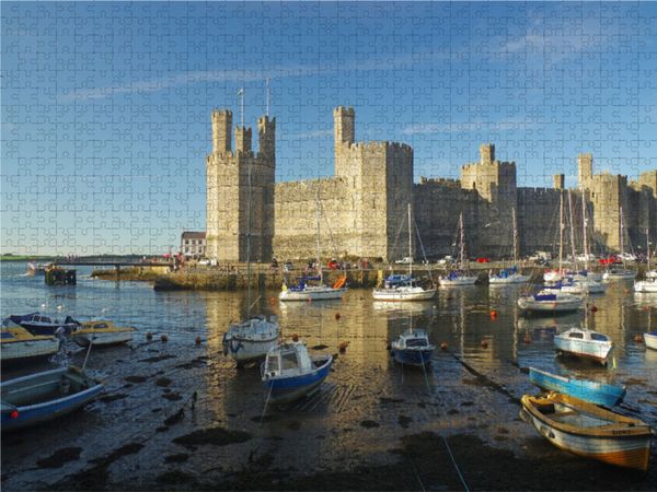 Produktbild: CALVENDO Puzzle Caernafon Castle in Wales | 1000 Teile Lege-Gr&ouml;&szlig;e 64x48cm Foto-Puzzle f&uuml;r gl&uuml;ckliche Stunden