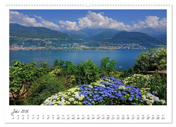 Produktbild: Der sch&ouml;ne Norden des Lago di Como (Wandkalender 2026 DIN A2 quer), CALVENDO Monatskalender