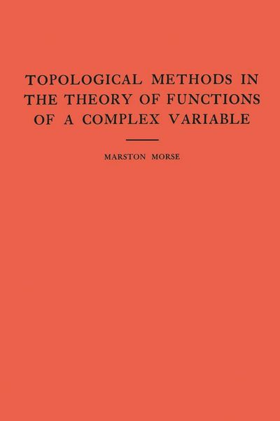 Produktbild: Topological Methods in the Theory of Functions of a Complex Variable