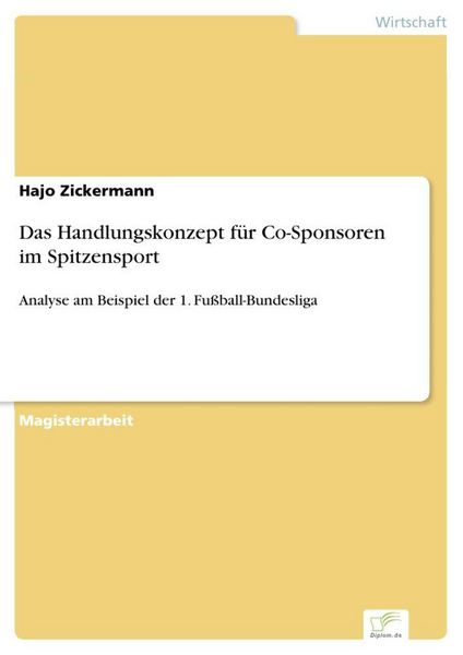 Produktbild: Das Handlungskonzept f&uuml;r Co-Sponsoren im Spitzensport