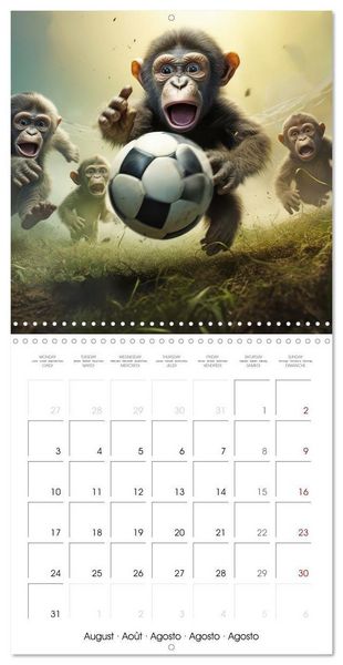Produktbild: Kicking baby monkeys (Wall Calendar 2026 12 &times; 12 Inch) CALVENDO 12 Month Wall Calendar