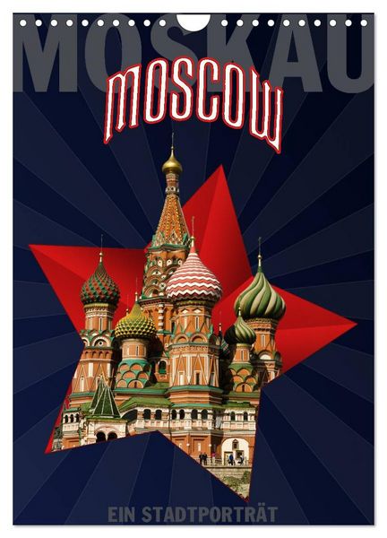 Produktbild: Moskau - Moscow - Ein Stadtportr&auml;t (Wandkalender 2026 DIN A4 hoch), CALVENDO Monatskalender
