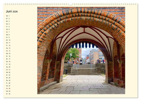Produktbild: L&uuml;beck, Stadt auf der Insel (hochwertiger Premium Wandkalender 2026 DIN A2 quer), Kunstdruck in Hochglanz