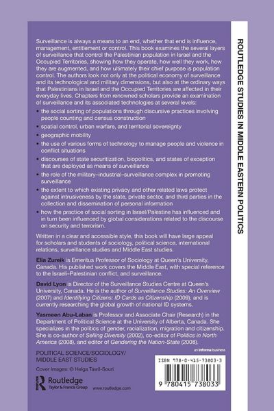 Produktbild: Surveillance and Control in Israel/Palestine