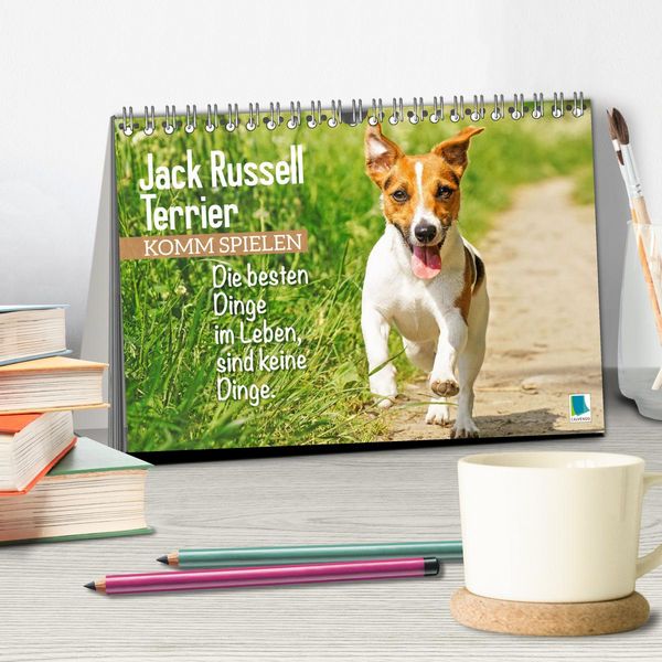 Produktbild: Jack Russell Terrier: Komm spielen (Tischkalender 2026 DIN A5 quer), CALVENDO Monatskalender