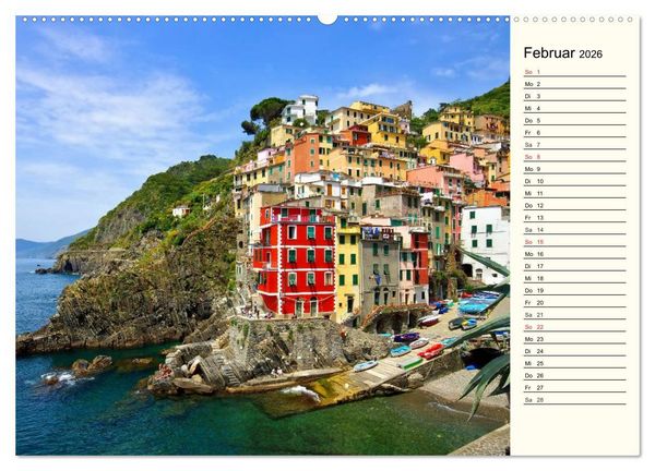 Produktbild: Ligurien - Berge und Meer (Wandkalender 2026 DIN A2 quer), CALVENDO Monatskalender