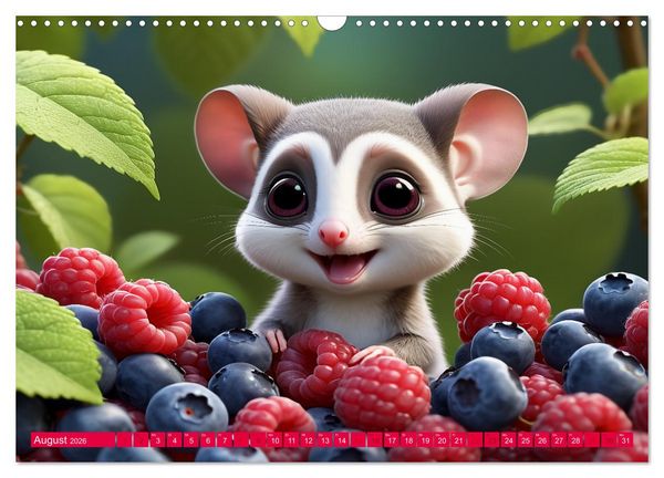 Produktbild: Niedliche Flugh&ouml;rnchen - Sugar Glider Jahresreise (Wandkalender 2026 DIN A3 quer), CALVENDO Monatskalender