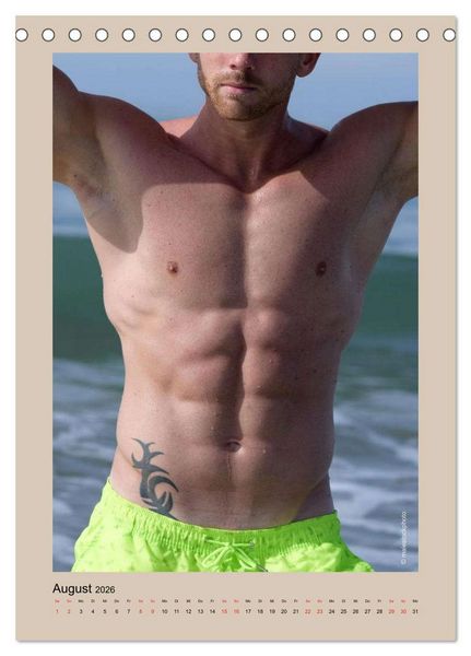 Produktbild: Torso - M&auml;nner 2026 (Tischkalender 2026 DIN A5 hoch), CALVENDO Monatskalender