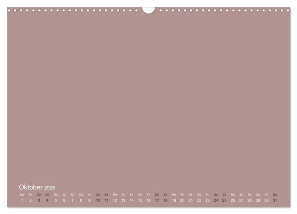 Produktbild: DIY Bastel-Kalender -Erdige Pastell Farben- Zum Selbstgestalten (Wandkalender 2026 DIN A3 quer), CALVENDO Monatskalender