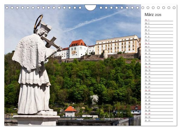 Produktbild: Pittoreskes Passau (Wandkalender 2026 DIN A4 quer), CALVENDO Monatskalender