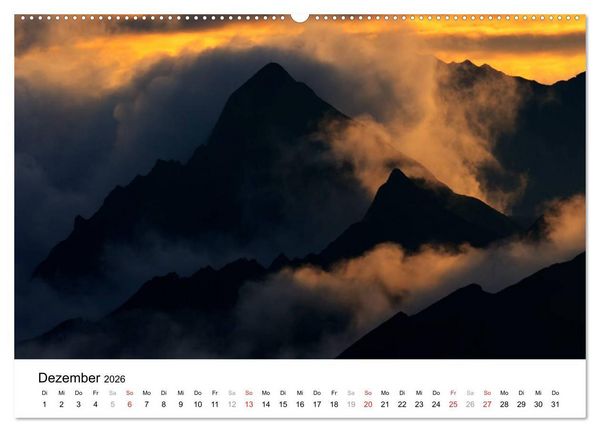 Produktbild: Mystische Schweizer Berglandschaften - Momente in der Natur (Wandkalender 2026 DIN A2 quer), CALVENDO Monatskalender