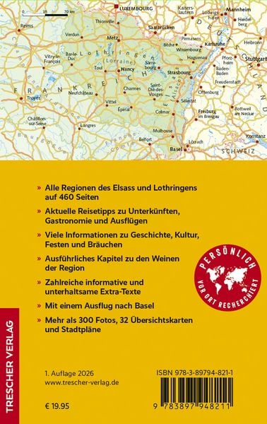 Produktbild: TRESCHER Reisef&uuml;hrer Elsass und Lothringen