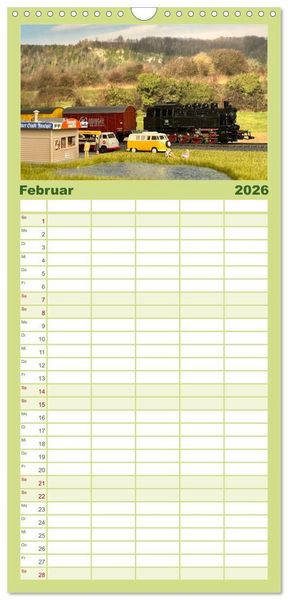 Produktbild: Familienplaner 2026 - Klassische Loks aus G&ouml;ppingen mit 5 Spalten (Wandkalender, 21 x 45 cm) CALVENDO