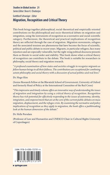 Produktbild: Migration, Recognition and Critical Theory