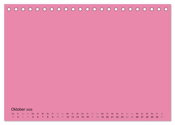 Produktbild: DIY Bastel-Kalender -Warme Pastell Farben- Zum Selbstgestalten (Tischkalender 2026 DIN A5 quer), CALVENDO Monatskalender