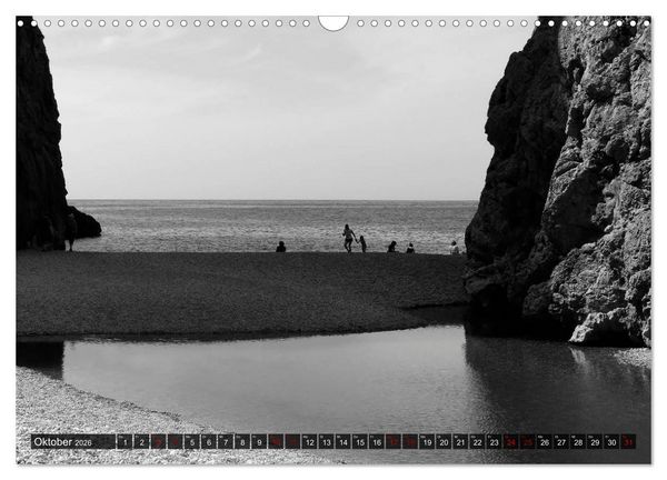 Produktbild: Mallorca monochrom (Wandkalender 2026 DIN A3 quer), CALVENDO Monatskalender