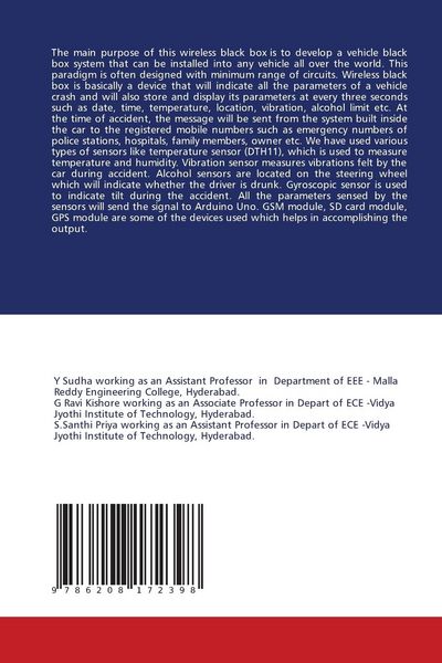 Produktbild: Broadcast Gadget for cars using Sensors & GPS Module