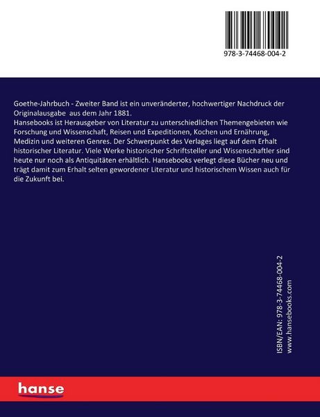 Produktbild: Goethe-Jahrbuch