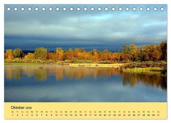 Produktbild: Lichtstimmungen des Nordens (Tischkalender 2026 DIN A5 quer), CALVENDO Monatskalender